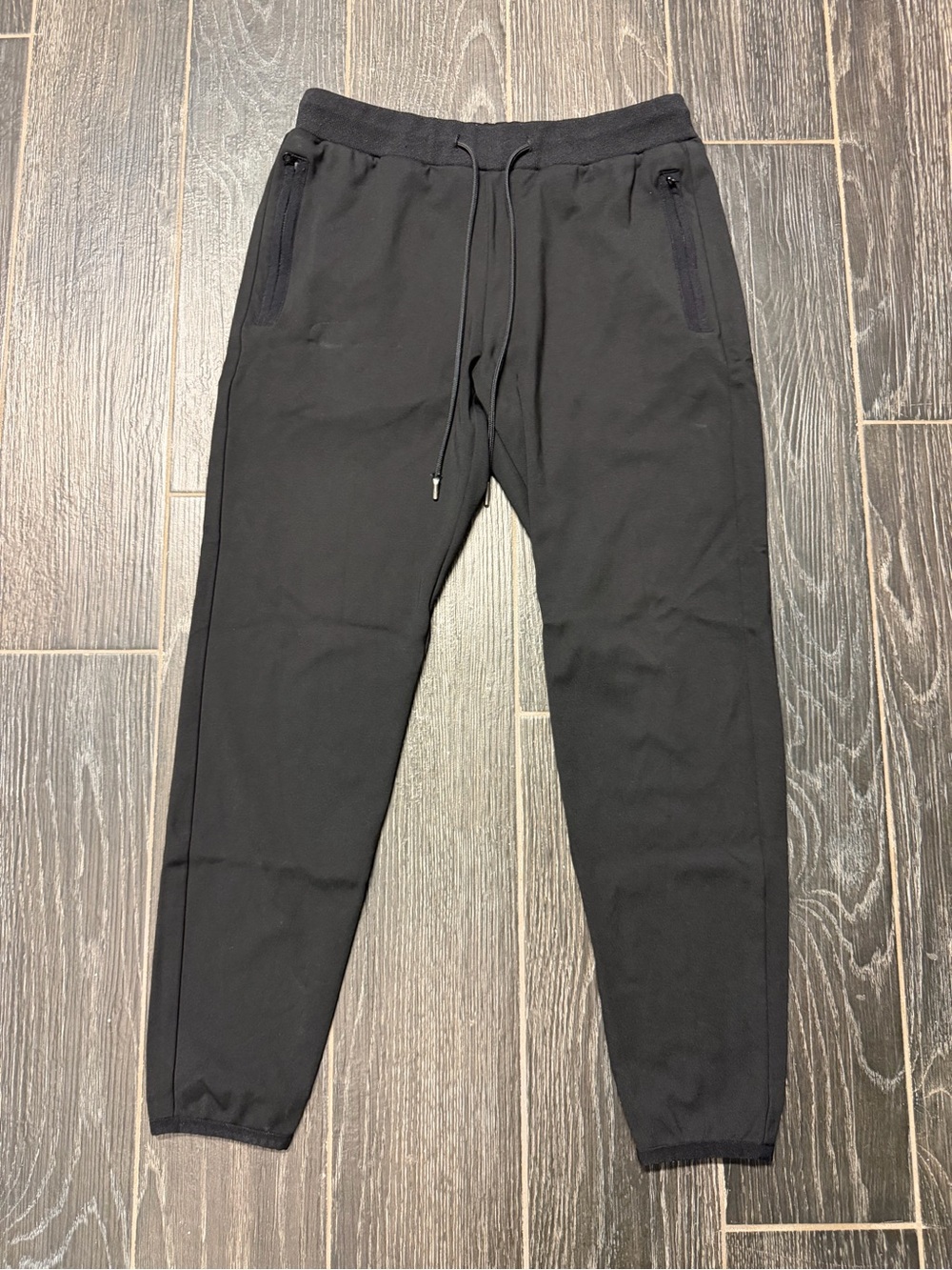 Theory Men's Black Slim Drawstring Joggers